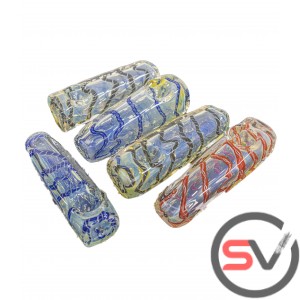 ICE CUBE SWIRL GLASS HAND PIPE 3.5inch 5CT/PK